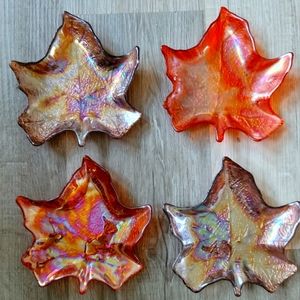 Fall Leaf Glass Dishes